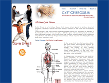 Tablet Screenshot of cysticfibrosis.in